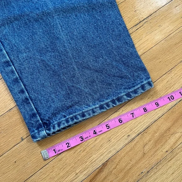 VTG Beverly Hills Polo Club Carpenter Jeans Blue Heavyweight Denim Workwear Y2K - Picture 13 of 13